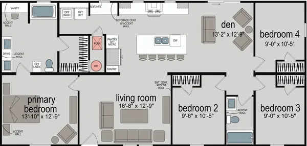 Embrace sunrise 233 floor plan home features