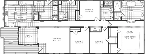 Pearl 6380 floor plan home features