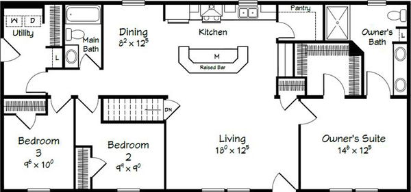 Evolution series mckinley model 2856b floor plan home features