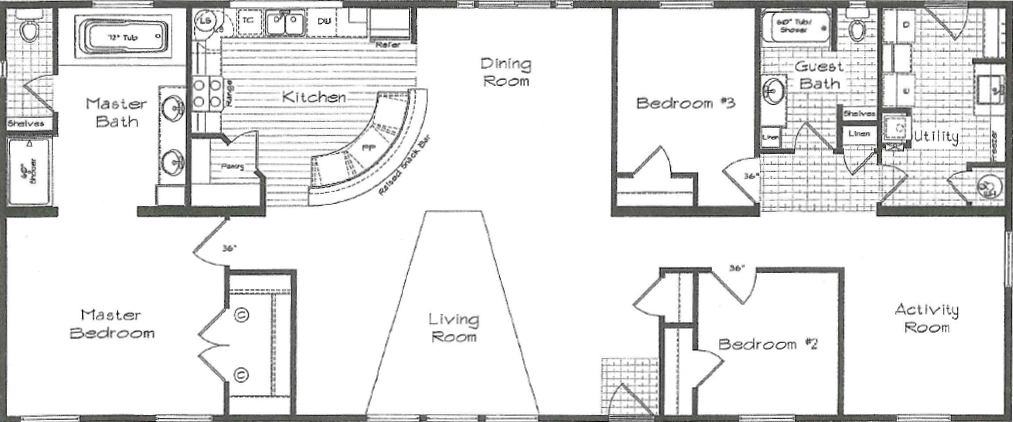 Pinehurst 2506-3 Floor Plan