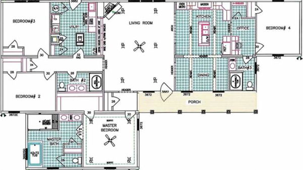 The iris floor plan home features