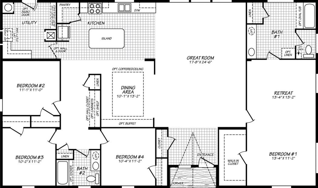 Evergreen 37624E Floor Plan