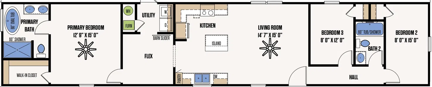 The pearland floor plan home features