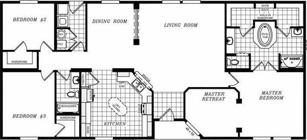 Karsten k3066a floor plan home features