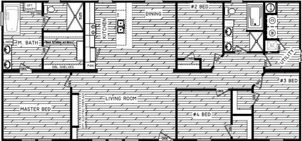 The sweetwater floor plan home features