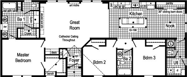 Astro creations modular 3am2032-p floor plan home features