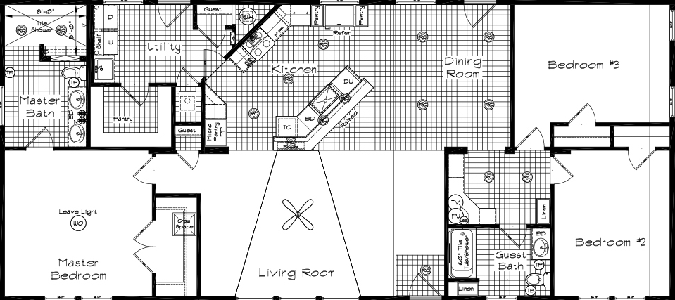 Cedar Canyon 2083-V2 With Tag Floor Plan