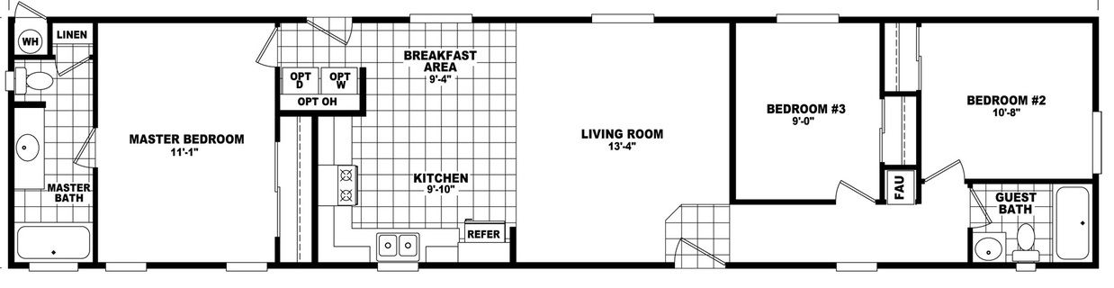 Economy Plus 16683A Floor Plan