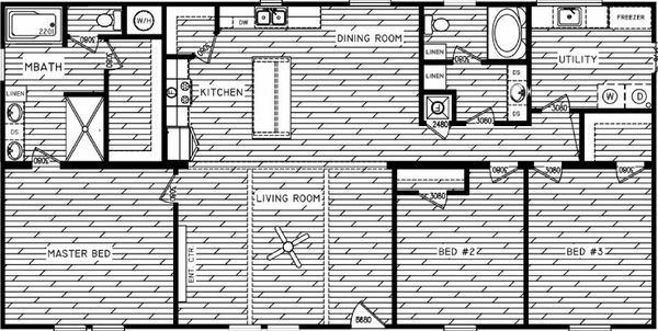 The gloria floor plan home features