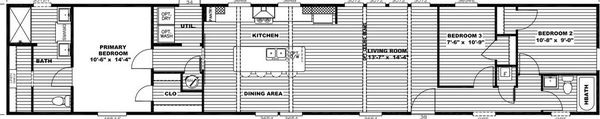 Major floor plan home features