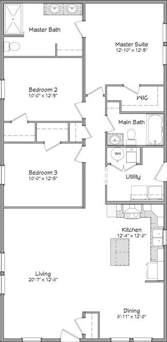 Independence series wolcott 28' floor plan home features