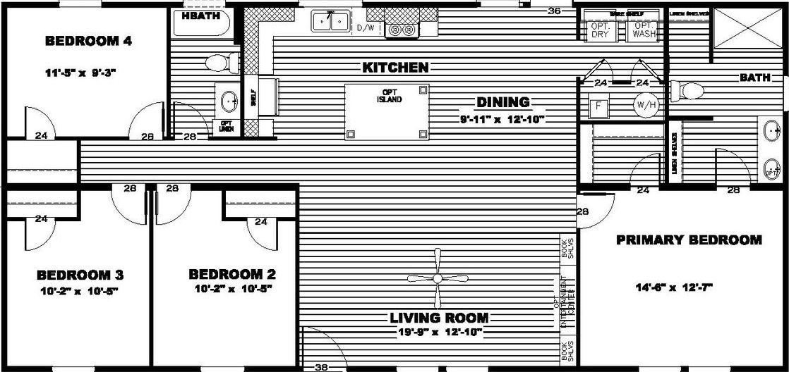 Crazy eights floor plan home features