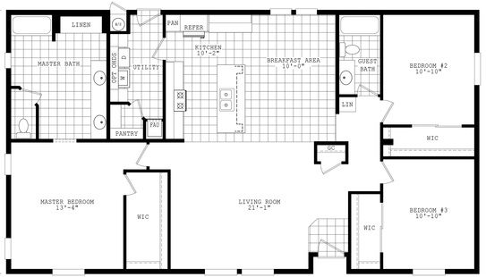 Santa Fe II 32563A Floor Plan