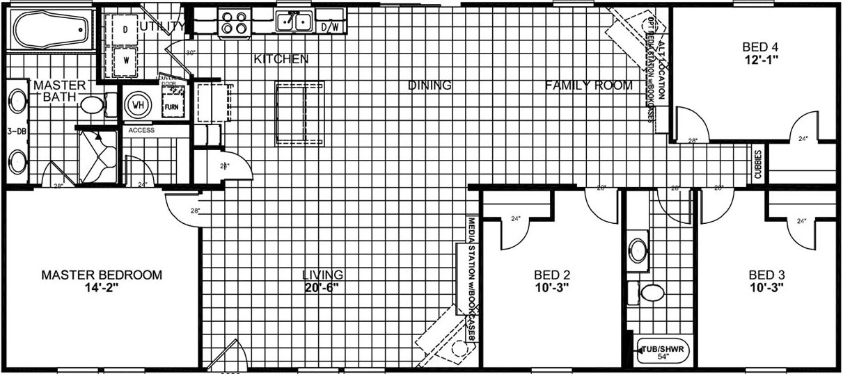 Magnificent seven 2323 floor plan home features
