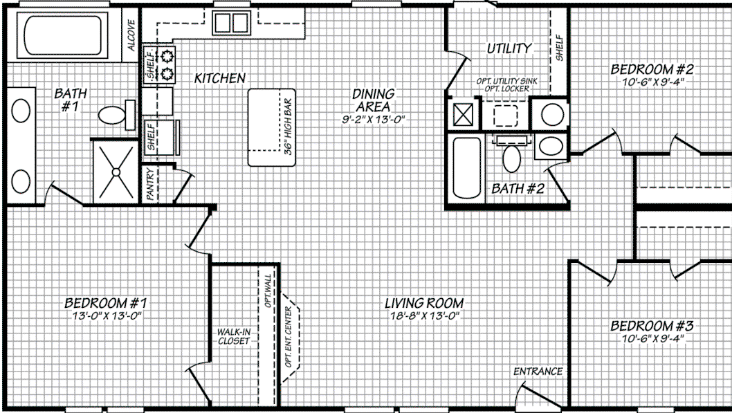 Pinnacle 28483p floor plan home features