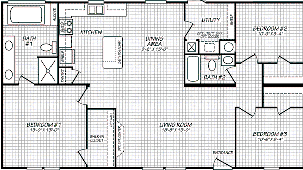 Pinnacle 28483p floor plan home features