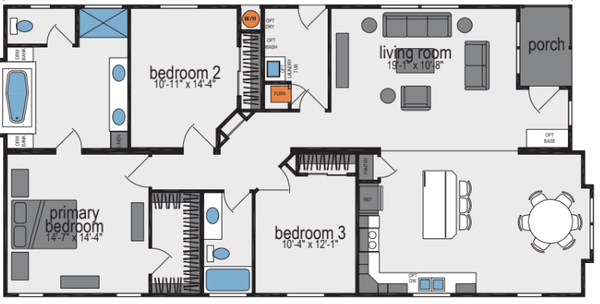 Sunset ridge-k594g floor plan and hero home features