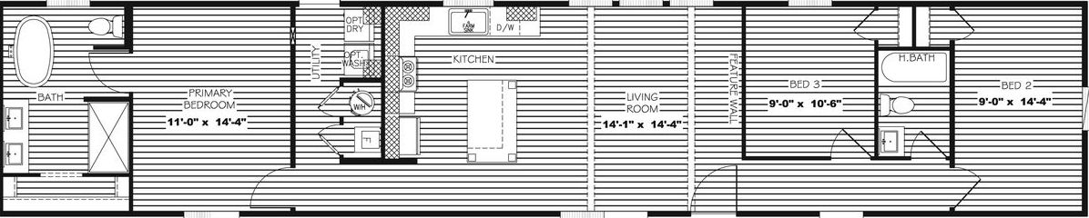 Lexi floor plan home features