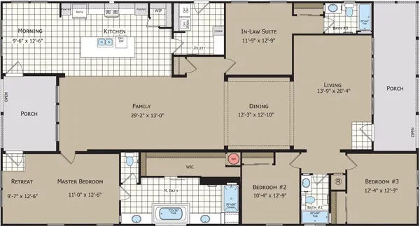 Birch floor plan home features