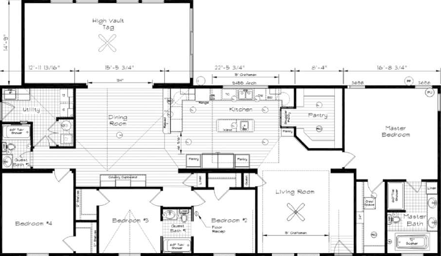 Cedar Canyon 2042-V1 Floor Plan