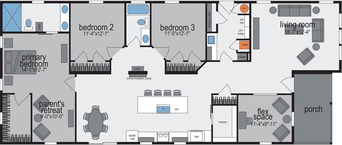 Amber Cove K620CTC Floor Plan