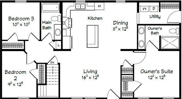 Evolution series fillmore model 2848b floor plan home features