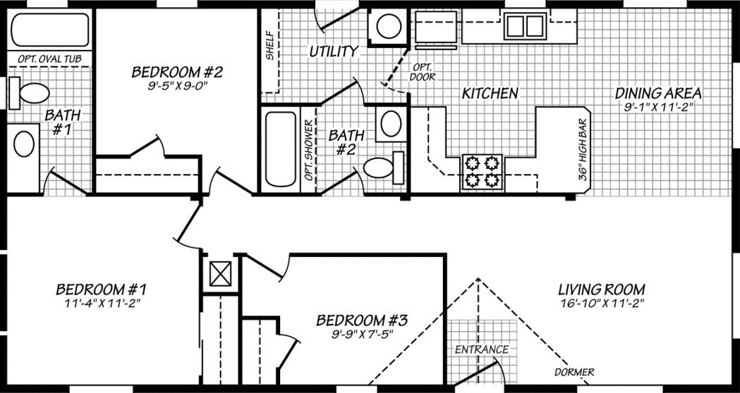 Evergreen 24443E Floor Plan