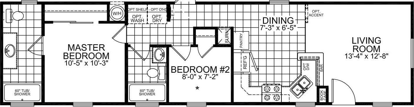 Gilbert floor plan home features