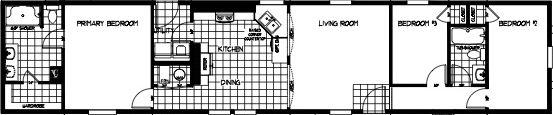 K1676a floor plan home features