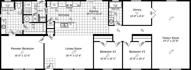 Noble 2872h12 floor plan home features