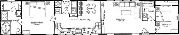 The loft floor plan home features