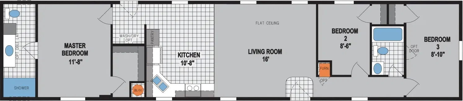 Prairie dune 8703 floor plan home features