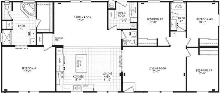 Pinnacle 30704a floor plan home features