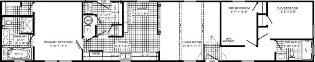 The walsh floor plan home features