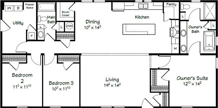 Evolution series abigail adams model 3260 floor plan home features