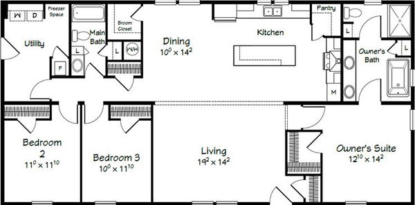 Evolution series abigail adams model 3260 floor plan home features