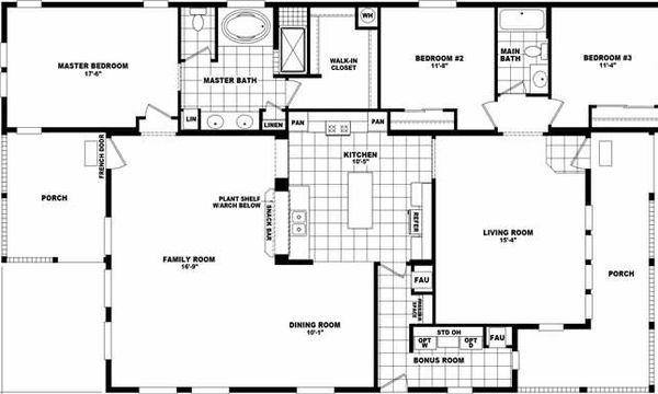 Hd4068a floor plan home features