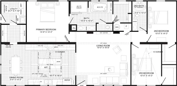 The liza jane floor plan home features