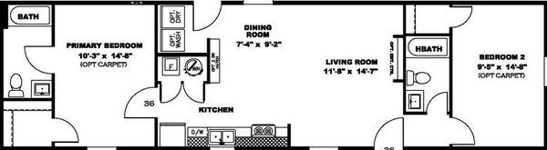 Blazer 56 b floor plan home features