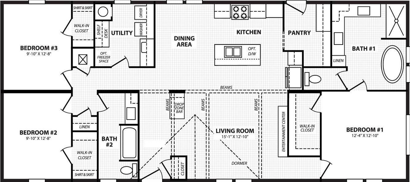 Vivid 28603n floor plan home features
