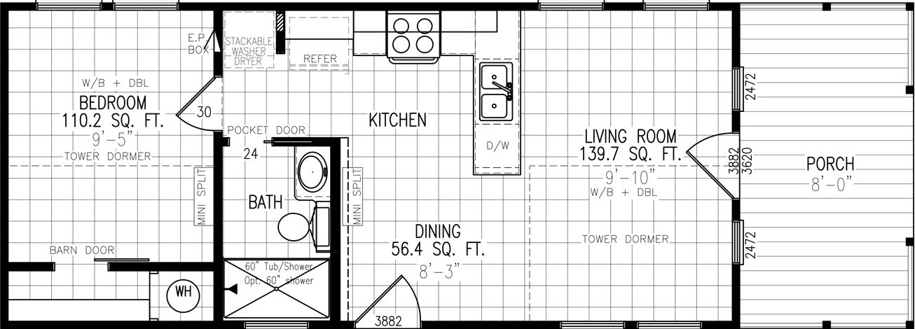 Sparrow c34ep8 floor plan home features