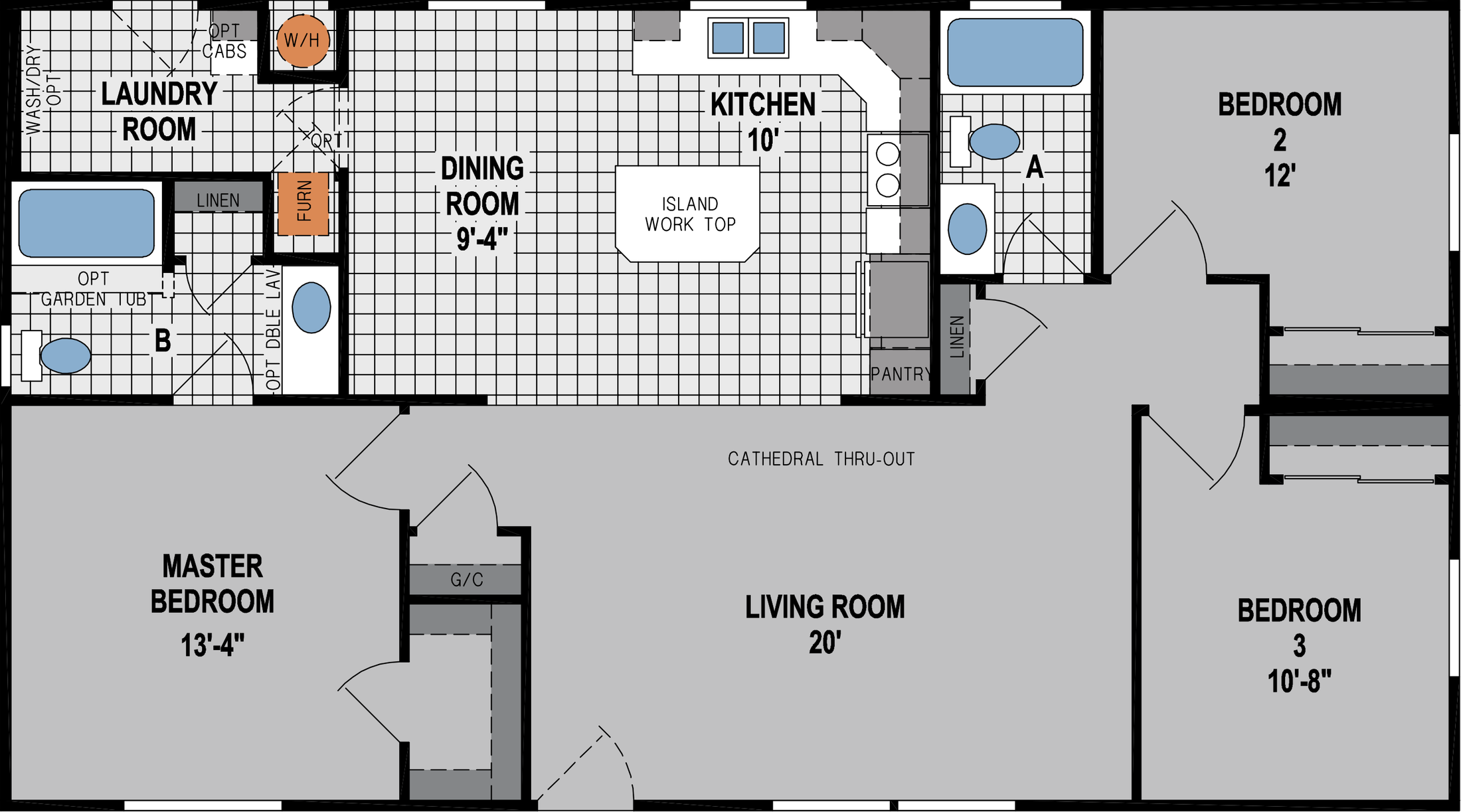 Amber Cove K755CT Floor Plan