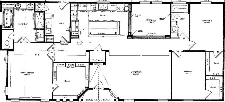 Winchester bay floor plan home features