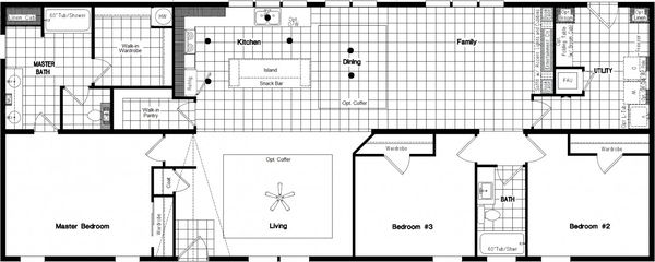 The western larch floor plan home features