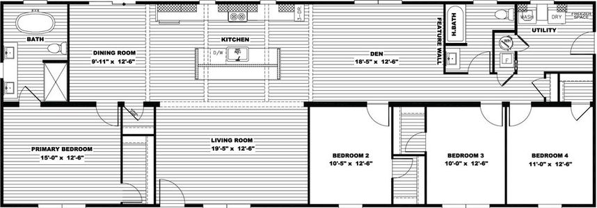 Nellie floor plan home features