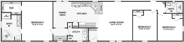 Solitaire 18803b floor plan home features