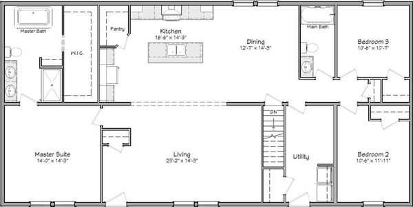 Liberty series morris 30' floor plan home features