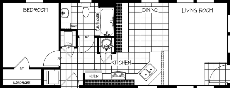 K1640a floor plan home features