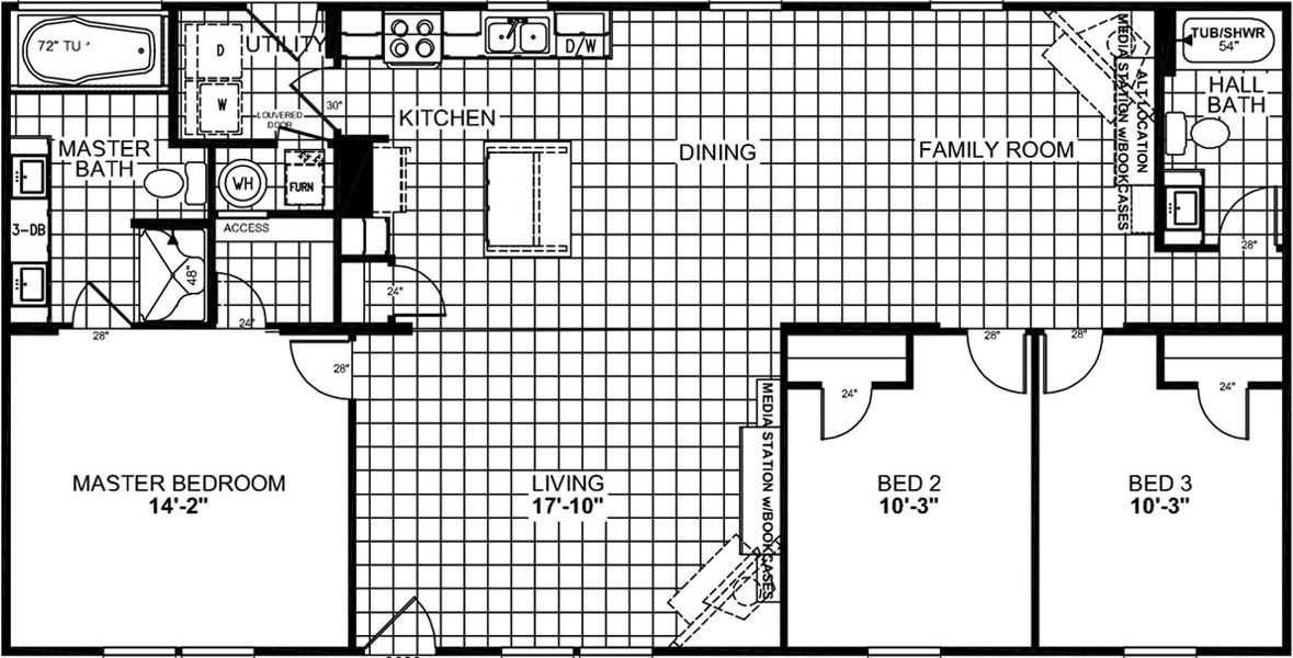 Magnificent seven 2321 floor plan home features