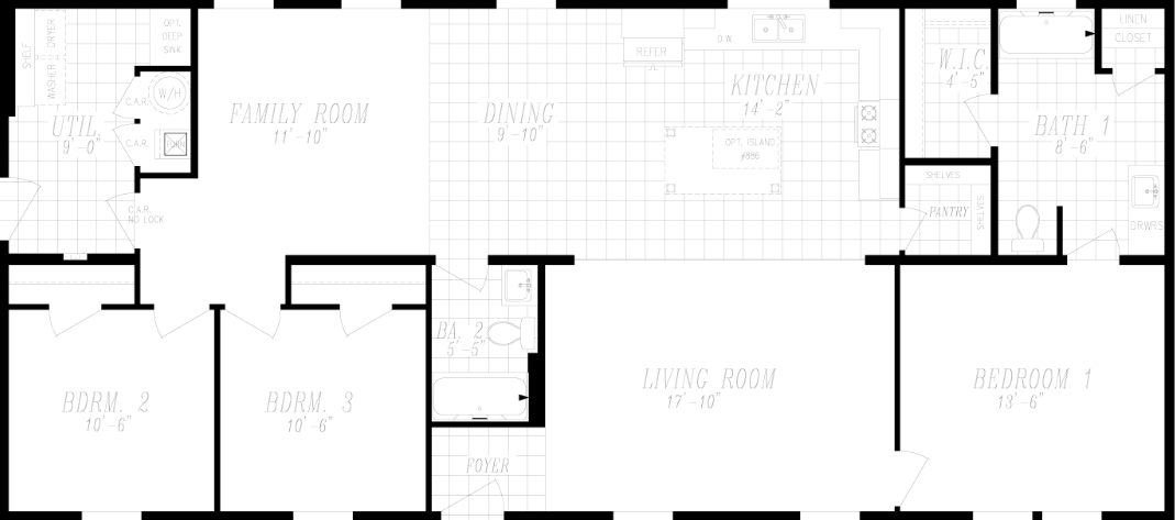 Columbia River Multi-Section 2034 Floor Plan